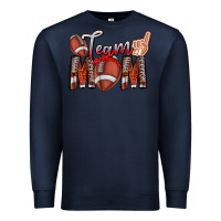 Navy team mom Premium Sweatshirt - CowhideDigitalArt