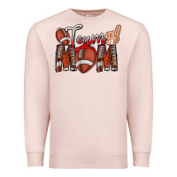 Pale Pink team mom Premium Sweatshirt - CowhideDigitalArt