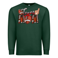 Sports Green team mom Premium Sweatshirt - CowhideDigitalArt