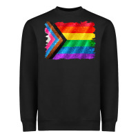 Black Pride flag background Heavyweight Sweatshirt - CowGirlArtShop