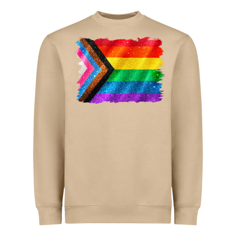 Pride Flag Background Heavyweight Sweatshirt by CowGirlArtShop | Teevron