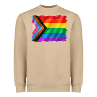 Mushroom Pride flag background Heavyweight Sweatshirt - CowGirlArtShop