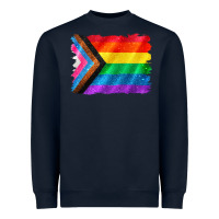 Navy Pride flag background Heavyweight Sweatshirt - CowGirlArtShop