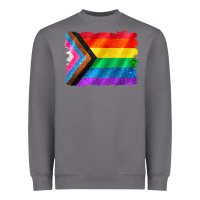 Storm Pride flag background Heavyweight Sweatshirt - CowGirlArtShop