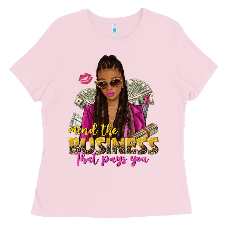 Mind The Business That Pays You Afro Woman Ladies Tee by NancyCooperArtShop | Teevron