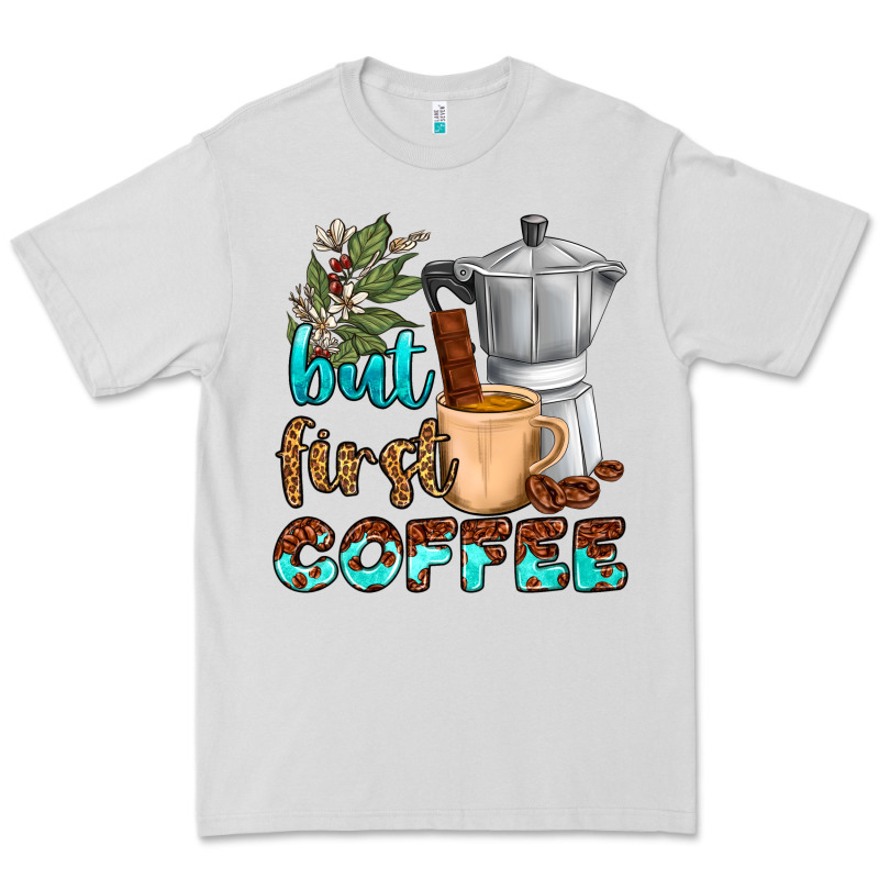 Coffee Cups But First Coffee Premium Tee by NancyCooperArtShop | Teevron