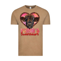 Vintage Coffee mama's sweetheart highland calf Vintage Tee - RanaPortraitStore