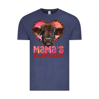 Vintage Denim mama's sweetheart highland calf Vintage Tee - RanaPortraitStore