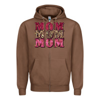 Chestnut Mom mom mom Mother's Day Zipper Hoodie - FaDigitalArtStudio