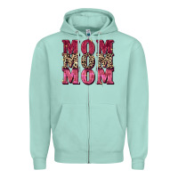 Seafoam Mom mom mom Mother's Day Zipper Hoodie - FaDigitalArtStudio