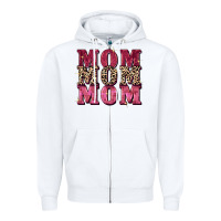 White Mom mom mom Mother's Day Zipper Hoodie - FaDigitalArtStudio