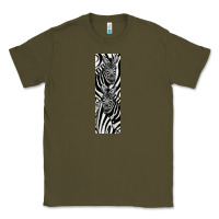 Army Green Zebra Classic Tee - LillyAllenDesigns