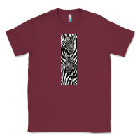 Burgundy Zebra Classic Tee - LillyAllenDesigns