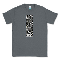 Charcoal Heather Zebra Classic Tee - LillyAllenDesigns