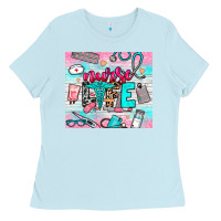 Baby Blue nurse life Ladies Tee - NancyCooperArtShop