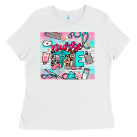White nurse life Ladies Tee - NancyCooperArtShop