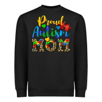 Black proud autism mom Heavyweight Sweatshirt - CowGirlArtShop