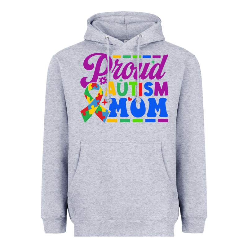 Proud Autism Mom Heavyweight Hoodie by CowhideDigitalArt | Teevron
