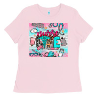 Bubblegum Pink nurse life Ladies Tee - NancyCooperArtShop