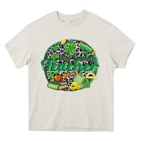 Cream one lucky teacher Heavy Core Tee - MaliasSmallBusiness