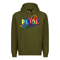 Army Green Hippie pride Premium Hoodie - FaDigitalArtStudio
