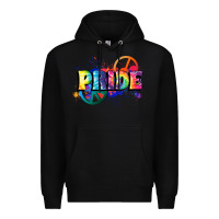 Black Hippie pride Premium Hoodie - FaDigitalArtStudio