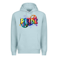 Blue Mist Hippie pride Premium Hoodie - FaDigitalArtStudio