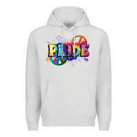 Dove Grey Hippie pride Premium Hoodie - FaDigitalArtStudio