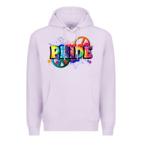 Lilac Hippie pride Premium Hoodie - FaDigitalArtStudio