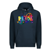 Navy Hippie pride Premium Hoodie - FaDigitalArtStudio