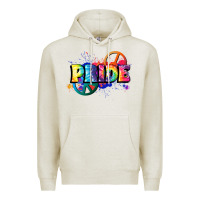 Oatmeal Heather Hippie pride Premium Hoodie - FaDigitalArtStudio