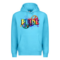 Ocean Blue Hippie pride Premium Hoodie - FaDigitalArtStudio