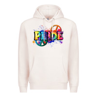 Pale Pink Hippie pride Premium Hoodie - FaDigitalArtStudio