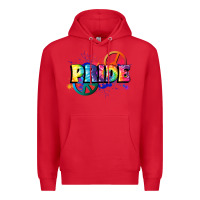 Red Hippie pride Premium Hoodie - FaDigitalArtStudio