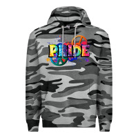 Slate Camo Hippie pride Premium Hoodie - FaDigitalArtStudio