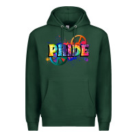 Sports Green Hippie pride Premium Hoodie - FaDigitalArtStudio