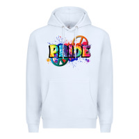 White Hippie pride Premium Hoodie - FaDigitalArtStudio
