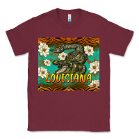 Burgundy louisiana alligator tumbler Classic Tee - BarkalooDesign