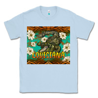 Dusty Blue louisiana alligator tumbler Classic Tee - BarkalooDesign