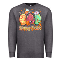 Charcoal Heather Happy Easter Eggs Nurse Premium Sweatshirt - LillyAllenDesigns