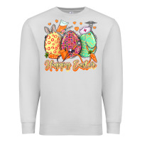 Dove Grey Happy Easter Eggs Nurse Premium Sweatshirt - LillyAllenDesigns