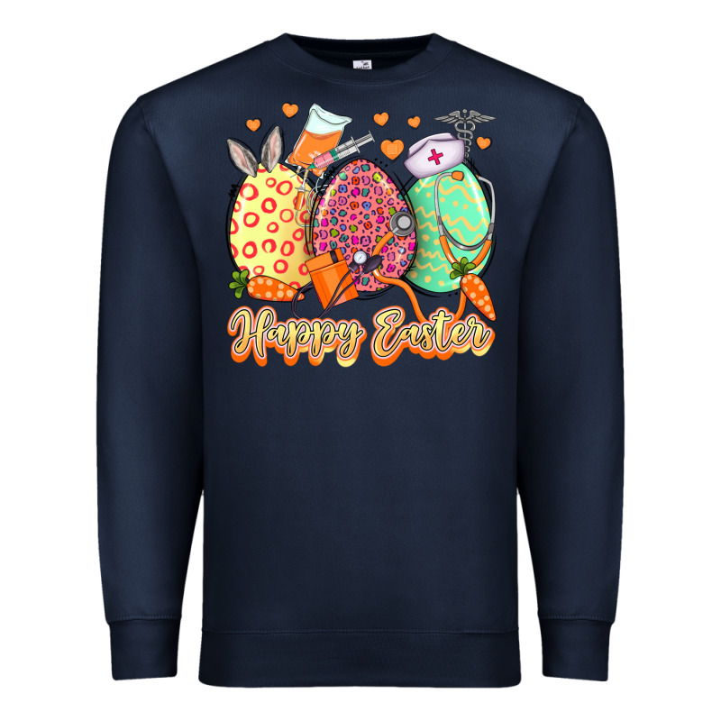 Happy Easter Eggs Nurse Premium Sweatshirt by LillyAllenDesigns | Teevron