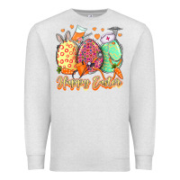 Oatmeal Heather Happy Easter Eggs Nurse Premium Sweatshirt - LillyAllenDesigns