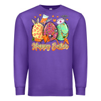 Purple Happy Easter Eggs Nurse Premium Sweatshirt - LillyAllenDesigns