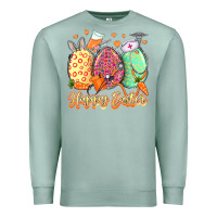 Seafoam Happy Easter Eggs Nurse Premium Sweatshirt - LillyAllenDesigns