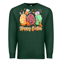 Sports Green Happy Easter Eggs Nurse Premium Sweatshirt - LillyAllenDesigns