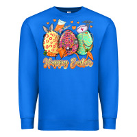 True Royal Happy Easter Eggs Nurse Premium Sweatshirt - LillyAllenDesigns