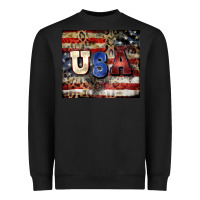 Black usa Heavyweight Sweatshirt - CowGirlArtShop