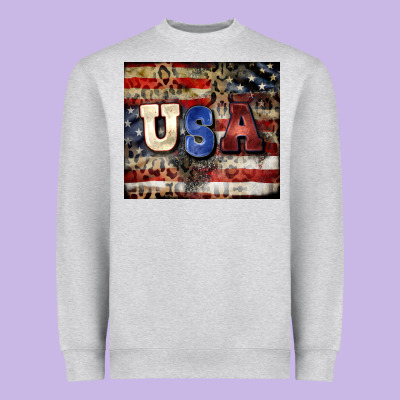 Usa Heavyweight Sweatshirt Designed By Cowgirlartshop