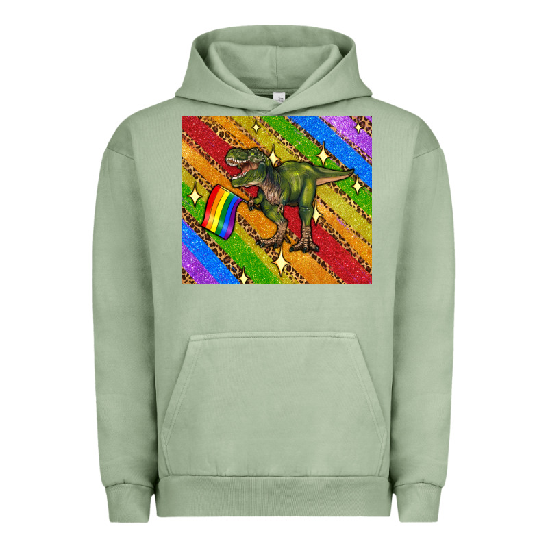 Lgbtq Dinosaur T Rex Tumbler Urban Hoodie by Artiststas | Teevron